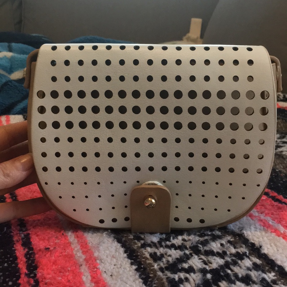 BCBGeneration nude & cream crossbody